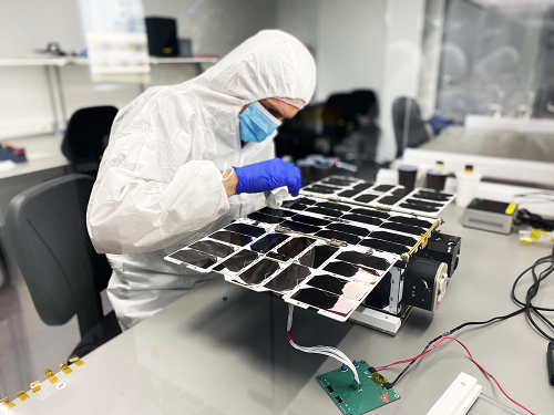 NanoAvionics - 6u satellite assembly